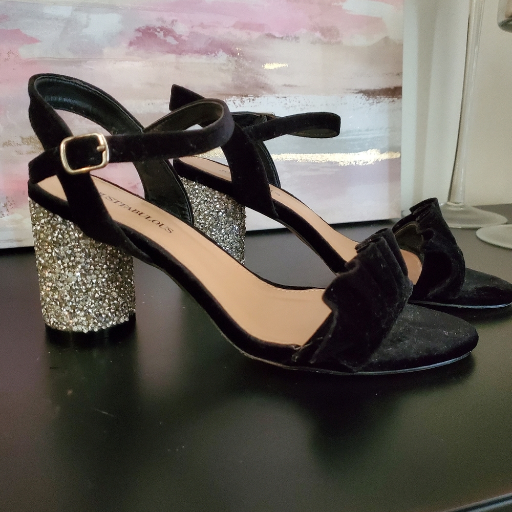 Sparkly Heel Sandals